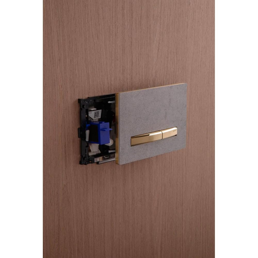 Geberit Sigma50 płytka uruchamiająca/przycisk do spłukiwania 2 ilości, kolor metalu chromowany: chromowany, szkło dymne lustrzane - 115.788.SD.2