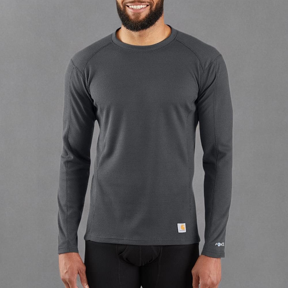 Carhartt Mens Mbl113 Base Force Midweight Base Layer Classic Crew