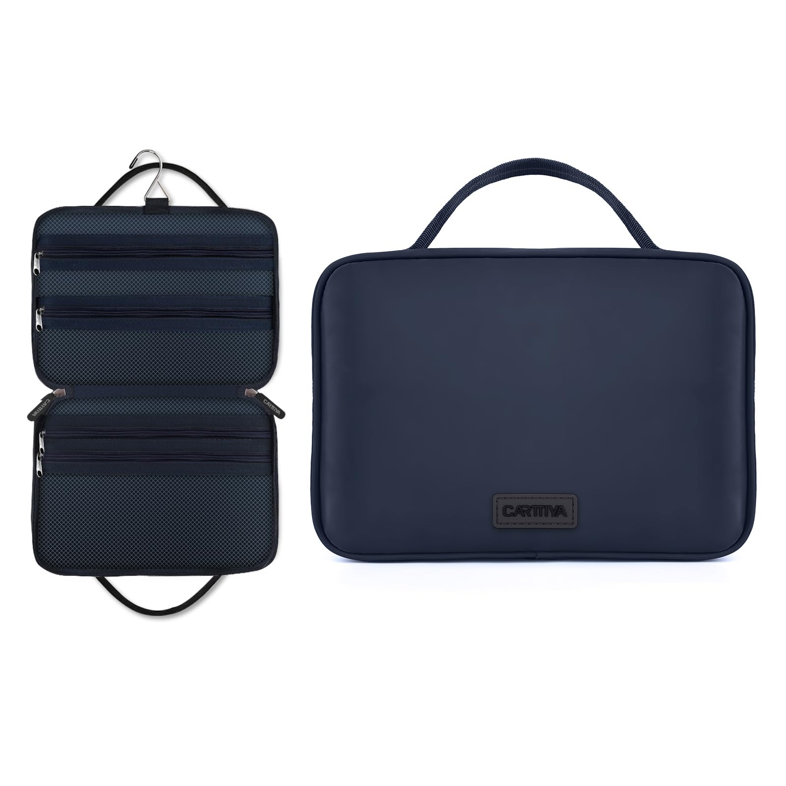 Carttiya Beauty Case da Viaggio Uomo, Impermeabile Borsa da Toilette Grande Capacità Trousse da Viaggio Borsa da Bagno Trousse de Toilette Beauty Case