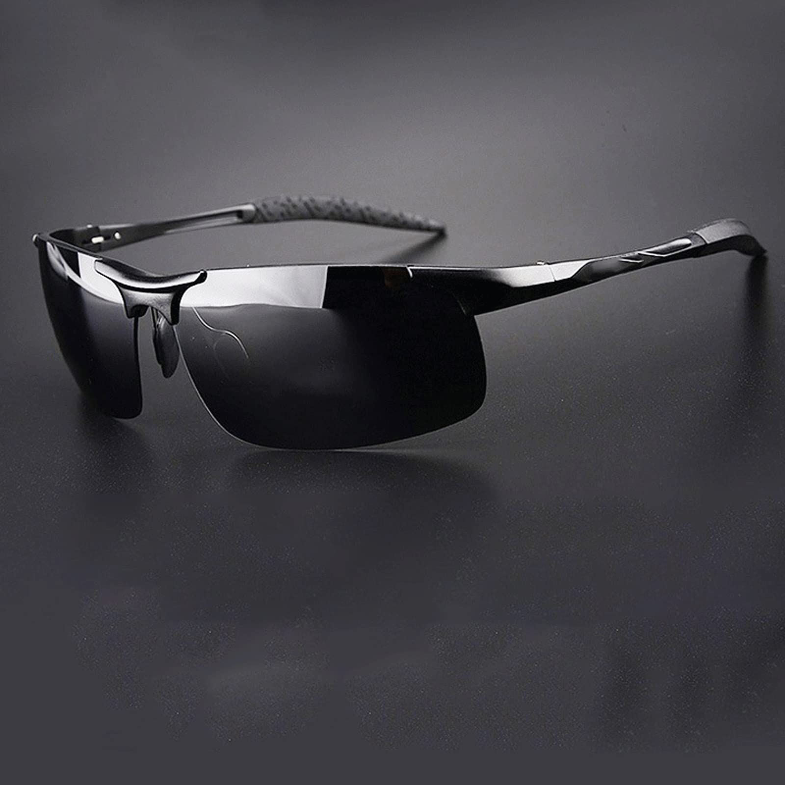DieffematicMJ Okulary przeciwsłoneczne Aluminiowe okulary przeciwsłoneczne Magnezu Okulary HD. Spolaryzowany kolorowy okulary kierowcy (Color : D)