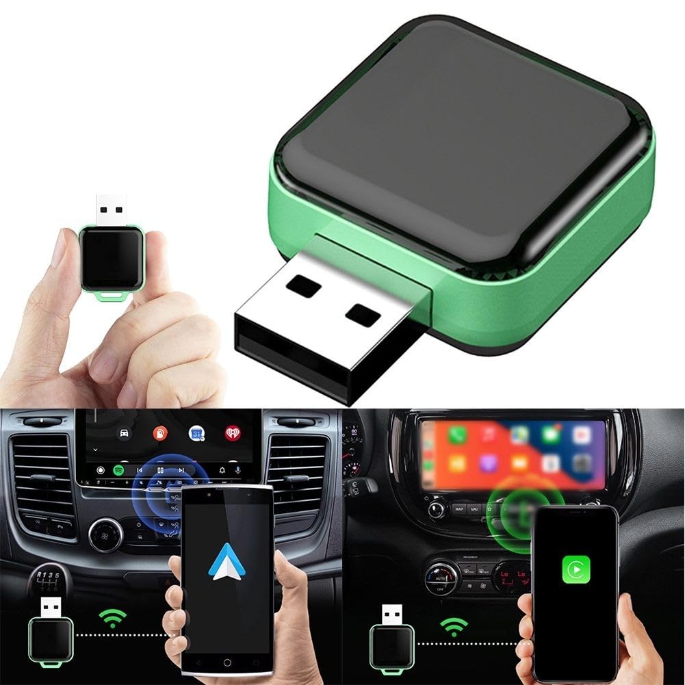SPORTARC Convertissez sans effort le câble pour Carplay et Android Auto en sans fil avec cet adaptateur USB compact