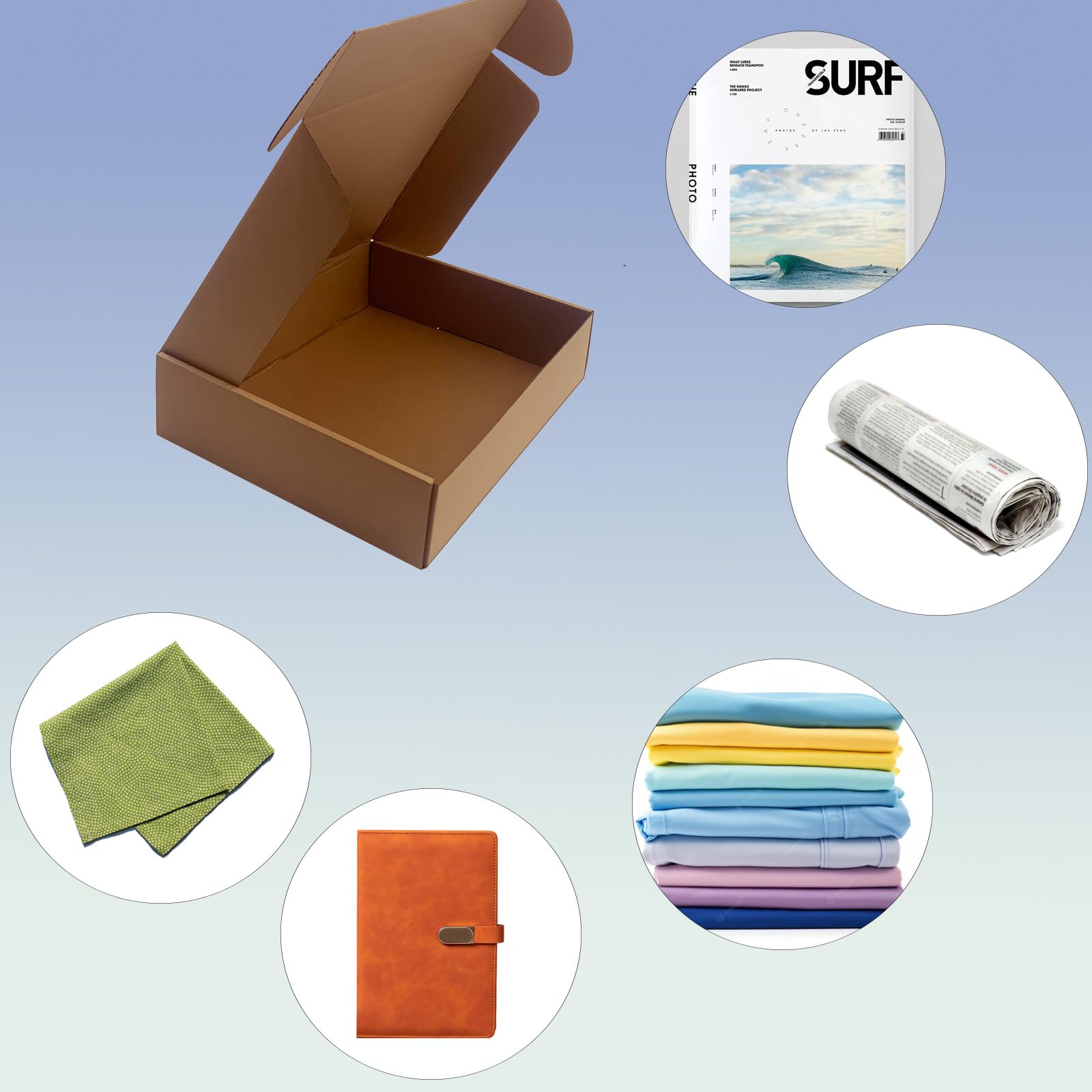 Cajas de envío de 12 x 10 x 3 pulgadas, paquete de 20, cajas de cartón corrugado marrón para embalaje de envío de pequeñas empresas, cajas de correo reciclables de almacenamiento en mudanza, libros a