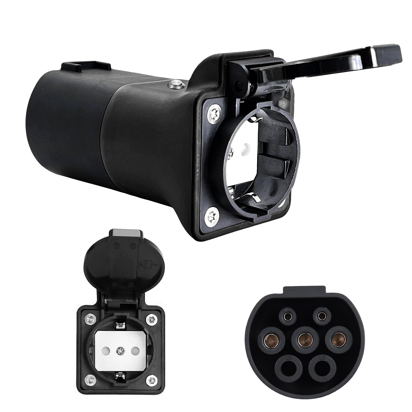 V2L Adattatore per Kia EV, tipo 2 a schuko, 3,5 kW 16 A 220 V, adattatore di scarica dell'alimentazione mobile da campeggio