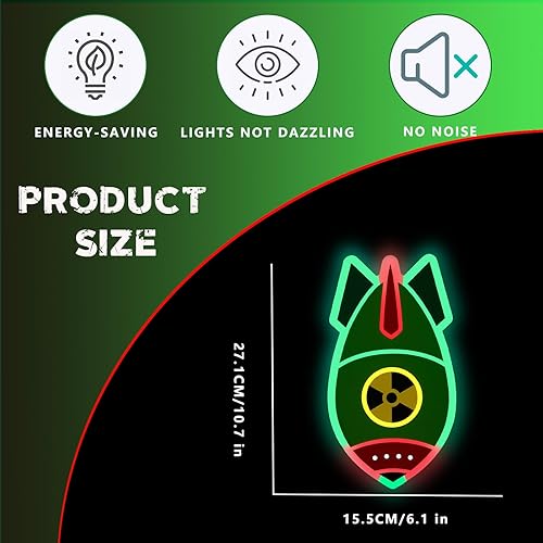 Miniatura 6 de Letreros de neón 3D para decoración de pared, decoración de habitación, letrero de luces LED para jugador, adolescente, regalos para hombres.