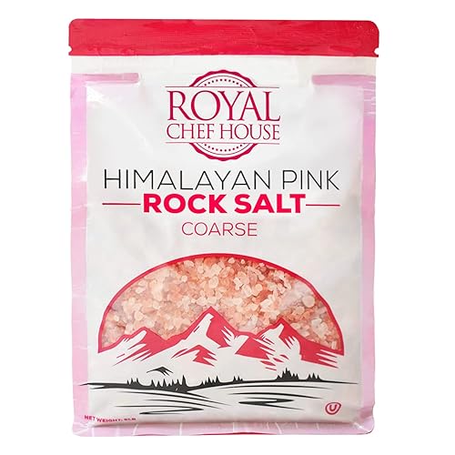 Bolsa a granel de sal rosa del Himalaya de 5 libras - Cristales gourmet puros de Hymalain - Himilian 100 natural - Contiene 84 minerales - Adecuado Bolsa a granel de sal rosa del Himalaya de 5 libras - Cristales gourmet puros de Hymalain - Himilian 100 natural - Contiene 84 minerales - Adecuado