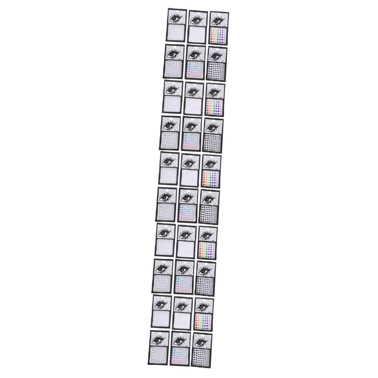 Healvian 30fogli Adesivi Per Viso Acrilico Lucido Stickers Gioielli Per Viso e Corpo Decorazioni Per Festival e Trucco Impermeabili e Sicuri Per La Varianti Di Gemme e Perle