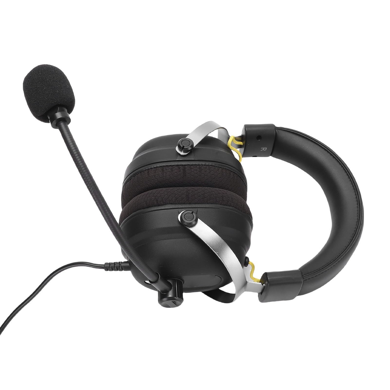 AMONIDA Gamingowy Zestaw Słuchawkowy, Dźwięk Przestrzenny 360°, Ergonomiczne Słuchawki do Gier z lokalizacją Dźwięku, Gniazdo 3,5 Mm Typu Plug and Play