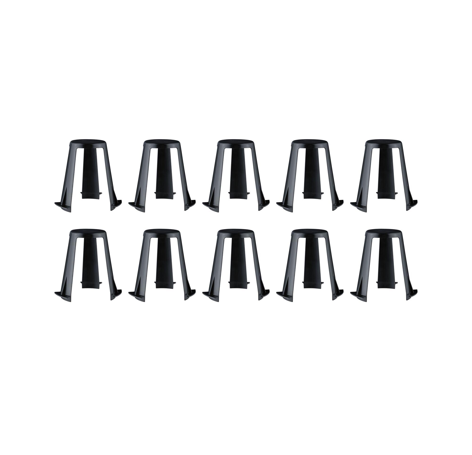 Paulmann 92401 Zubehör Abstandshalter für Einbauleuchten 10er-Set 62-90mm Schwarz Kunststoff