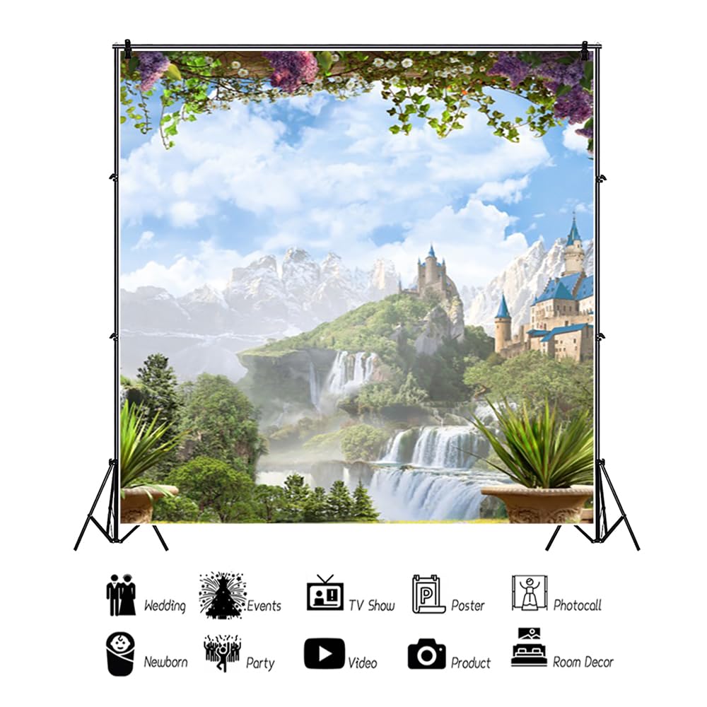 DORCEV 10x8ft Spring Beautiful Garden Photography Backdrop India - View #12