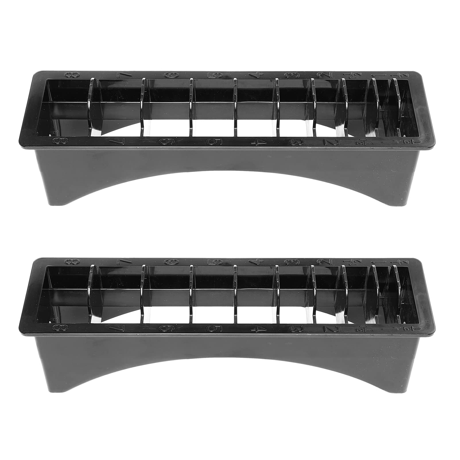2pcs Limit Comb Storage Box Durable Abs Hair Tool Organizer Practical Comb Storage Rack for Hairdressing Accessories Prevents Damage Keeps Tidy - Image 2