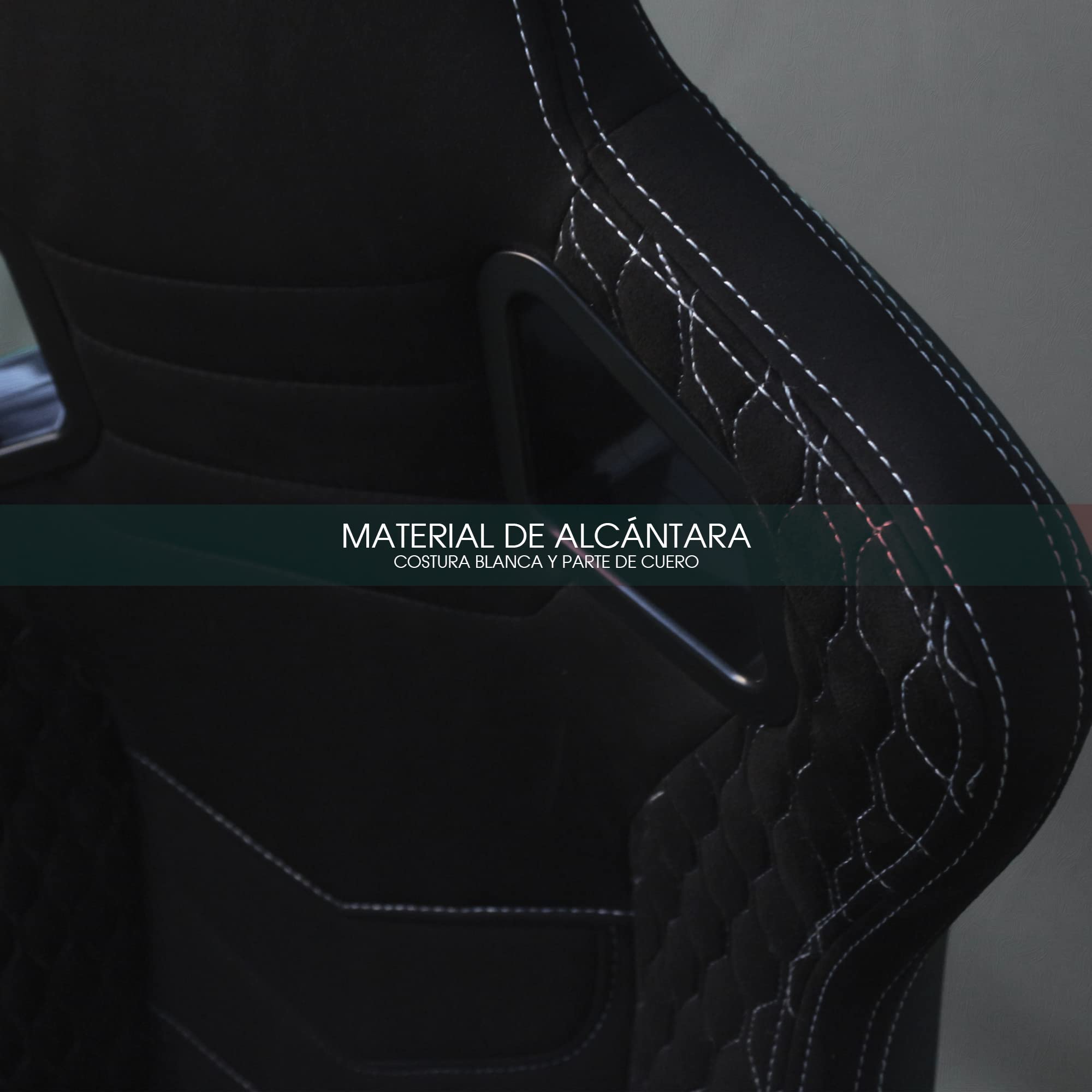 MODAUTO Asiento Deportivo Coche,Semibaquet Ajustable,Adaptable para Coches,Ríeles Incluidos,Conductor y Pasajero,para Coche y Simulador de Conducción (N785, Piloto)