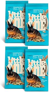 Little One Alleinfutter für Zwergkaninchen | 4er Pack | 4 x 900 g | Alleinfuttermittel für Zwergkaninchen | Vollwertige Kost mit Vitaminen und Mineralstoffen | Gut bekömmich product image