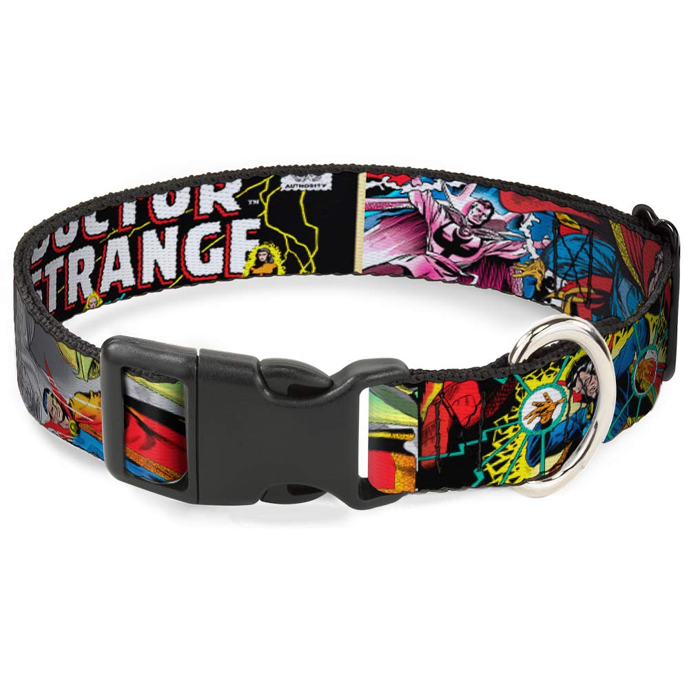 Collar de clip de plástico Doctor Strange para perro con cinta impresa de cuatro posturas