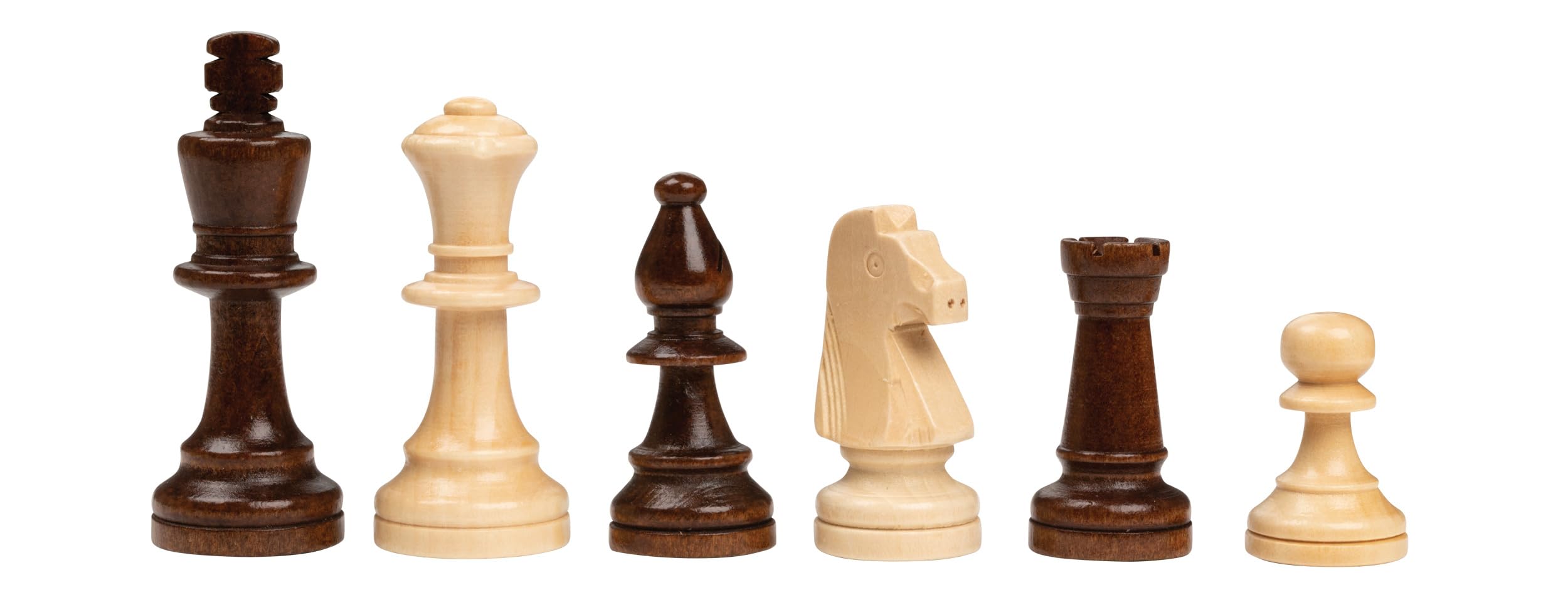 Philos 2503 - Schach, Schachspiel, Turnierschachset mit Schachbrett und Schachfiguren in Figurenbox, Feld 50mm, Königshöhe 90mm, Holz