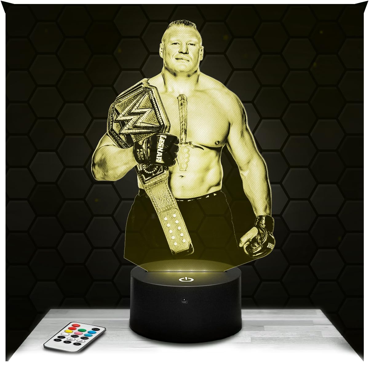 Lampephoto.fr - Brock Lesnar Catch MMA 3D Lamp Decoration Catch Mixed Martial Arts, Gift idea for Men Brock Lesnar Catch MMA Adult Night Light Room Decor, Original Christmas, Gift Idea