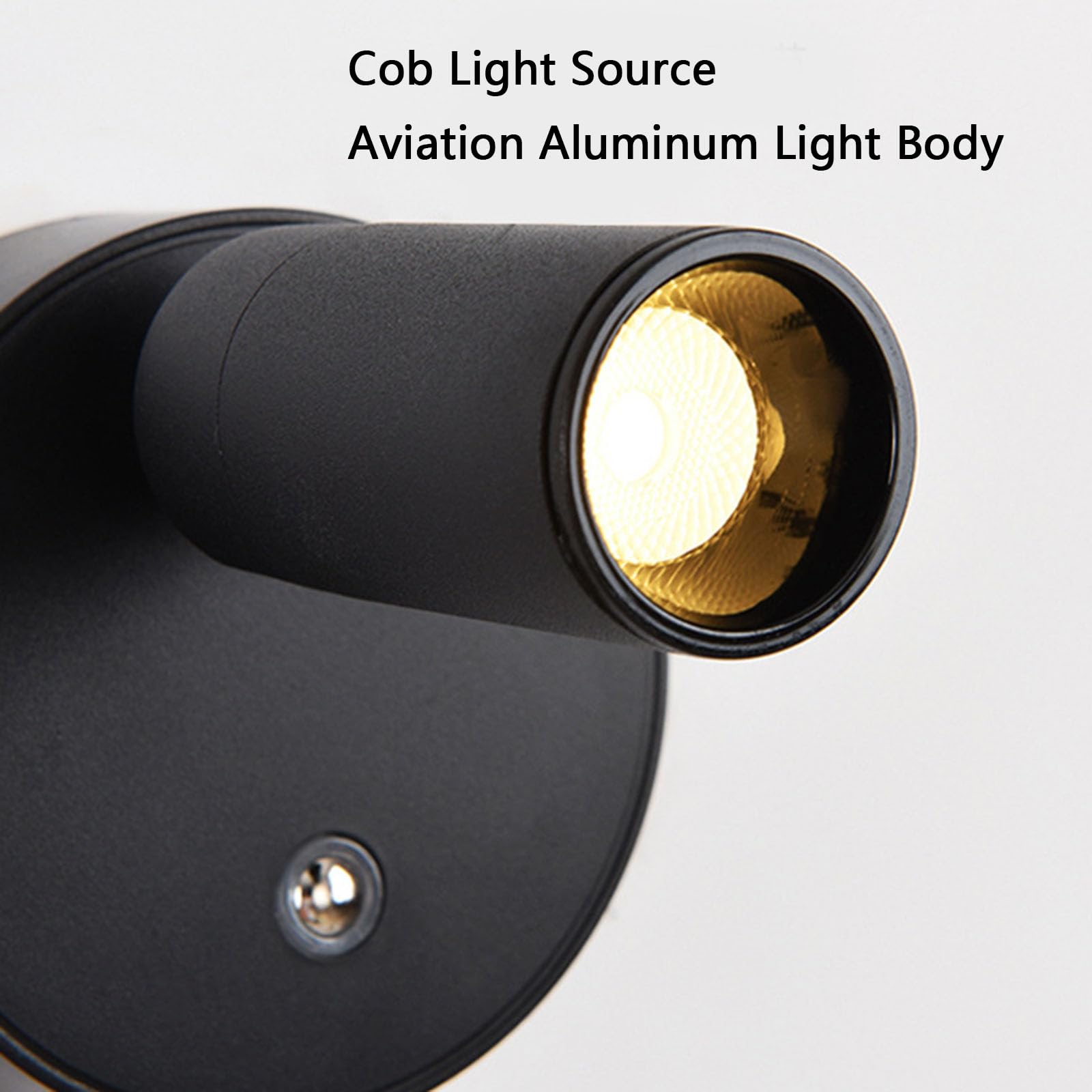 Lampada da Parete LED Senza Fili, Lampada da Lettura a Parete con Controllo Touch, Luce a Batteria, nessun Cablaggio richiesto, Illuminazione a Parete per Camera da Letto, Hotel, b