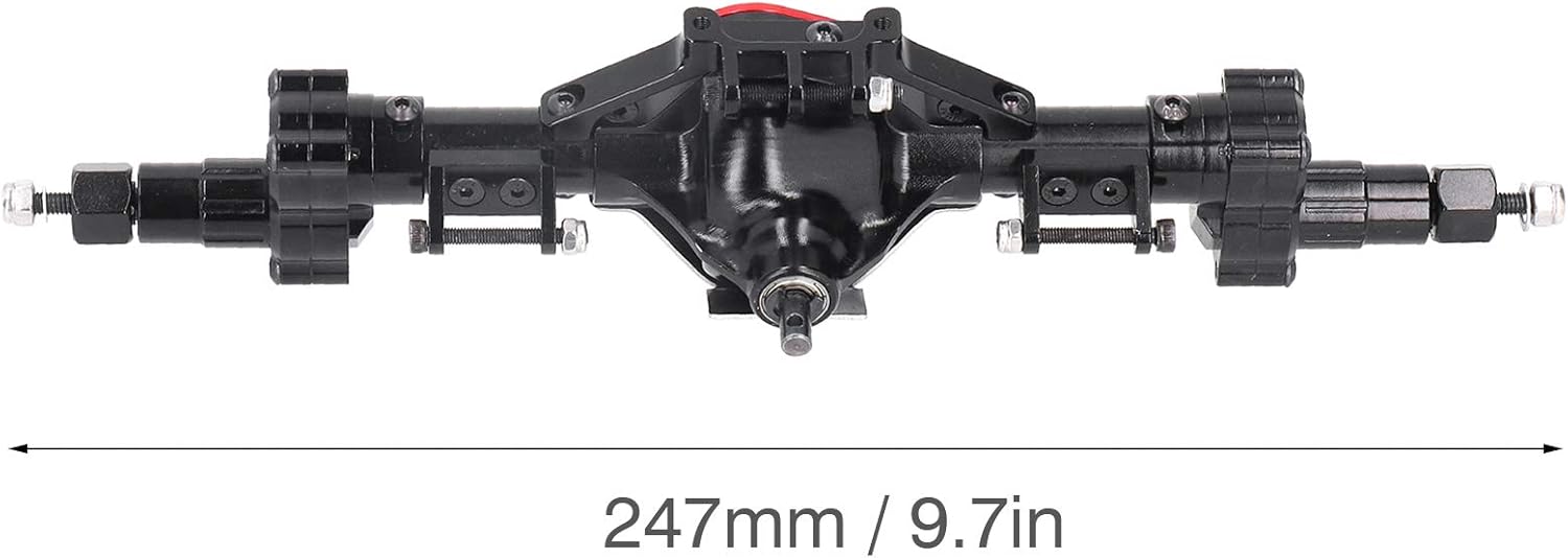 Blасk Frіdау - 70% оƒƒ Dilwe 1/10 Front Rear Axle, Aluminum Alloy Steel Axle 1/10 RC Car Model Upgrade Parts Accessory Compatible for SCX10(Rear Axle )