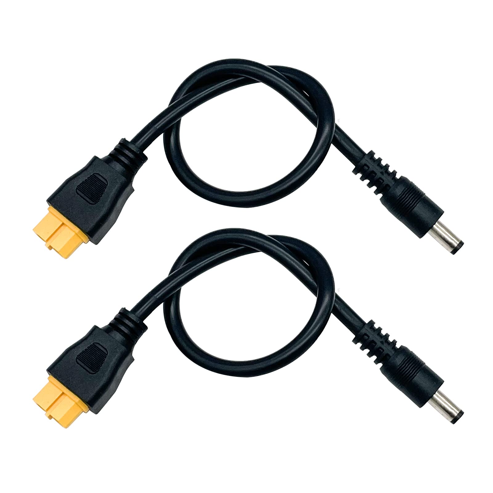 Lot Câbles Adaptateurs DC5.5x2.5mm Vers XT60 - Pour Fer à Souder TS100, Alimentation Drone (1m, 15A)