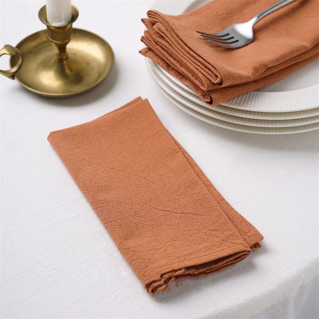 Servilletas de tela reutilizables ideales para bodas, Navidad y fiestas especiales