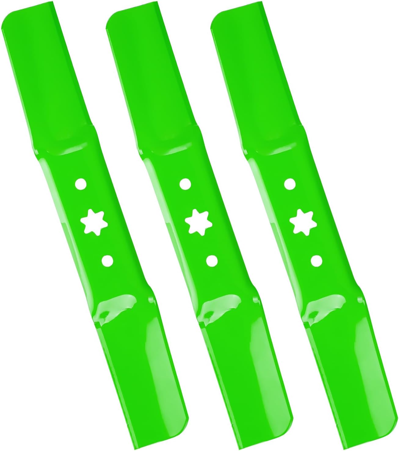 742-05052A Point Star Mower Blades for 50 Inch Deck for Cub Cadet XT1 LT50 GT50 RZT50 L50 S50 XT2 LX50 Troy Bilt Mustang XP Z50 Craftsman Z550 T260 942-05052A 6 | 2-IN-1, Medium Lift Mulching 3 Pack
