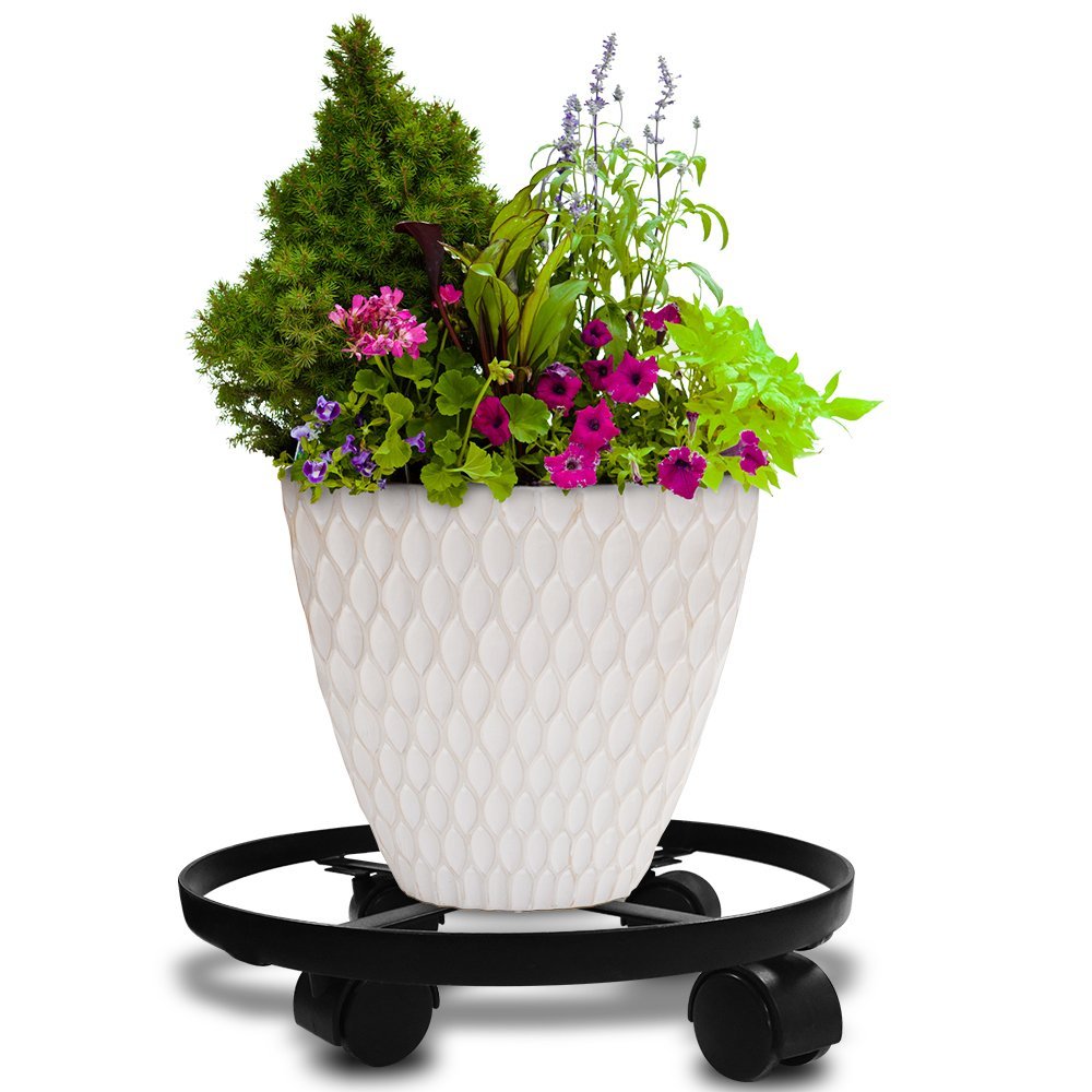 Buy Amagabeli 14" Metal Plant Caddy Heavy Duty Plant Stand With Wheels