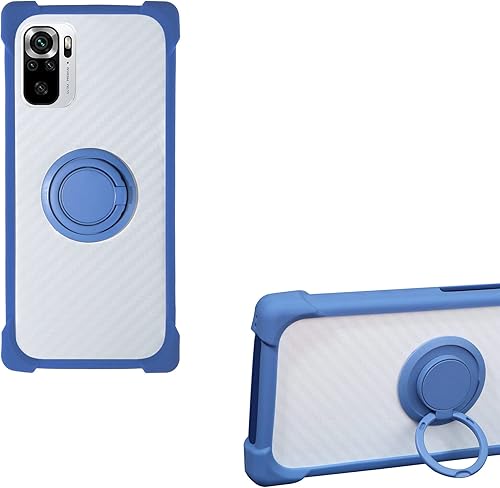 Case for Xiaomi Redmi Note 10s Case Compatible with Xiaomi Redmi Note 10s Phone Case PC backplane + Silicone Soft Frame Cover 360 Metal Ring,