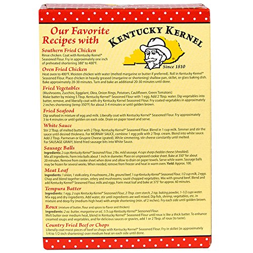 Kentucky Kernel Seasoned Flour 10-Ounce Boxes (Pack Of 12), Perfect Coating For Chicken, Chops, Beef, Seafood And Gravies #TOP1