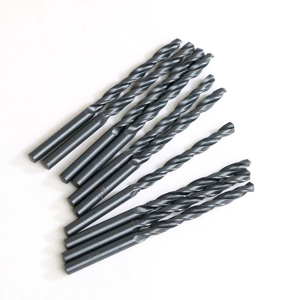 Zestaw 10 wierteł 1-10 mm ze stali szybkotnącej, zestaw wierteł spiralnych, narzędzie do dziurkowania metalu, narzędzia do obróbki drewna, 8 mm