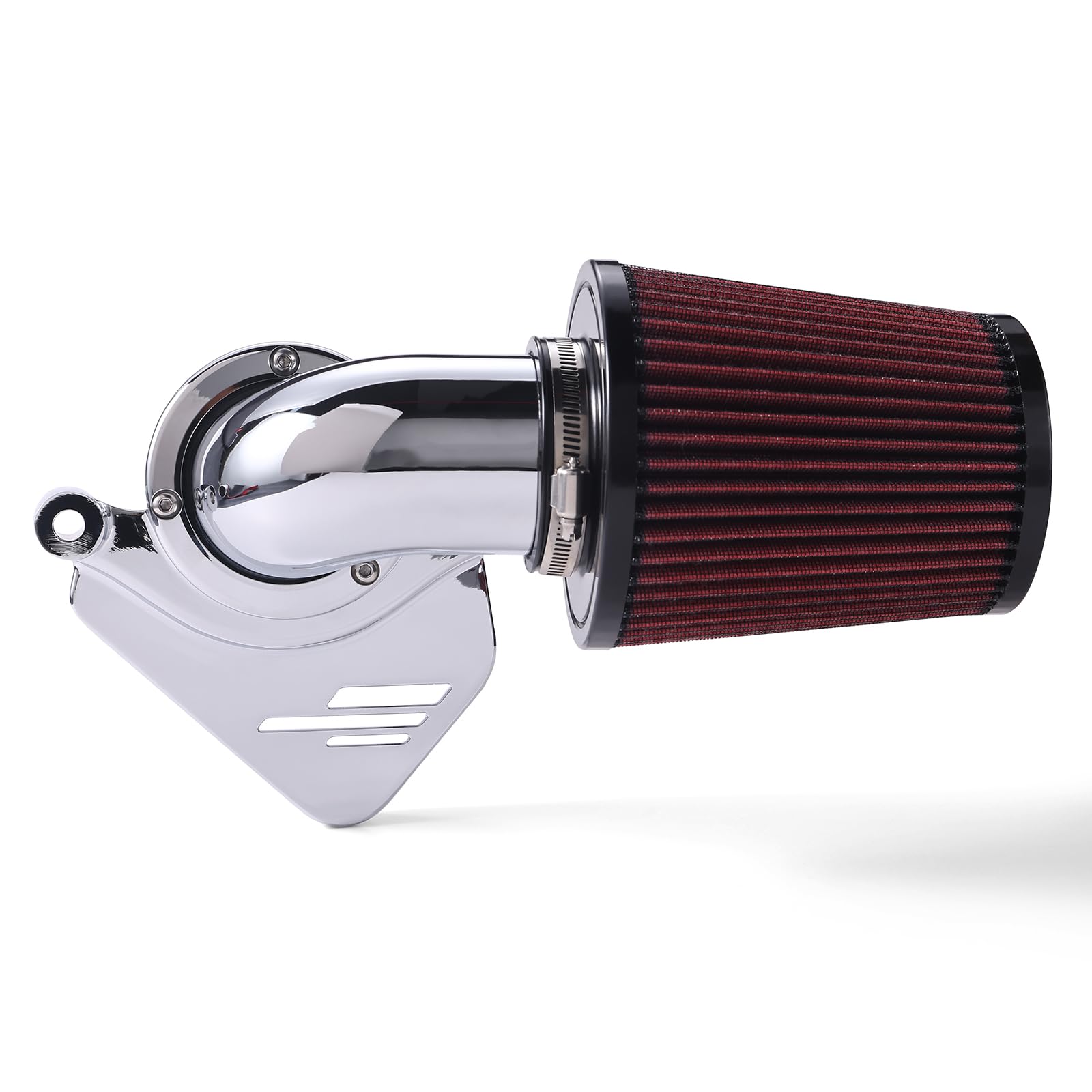 High Flow Heavy Breather Extreme Air Cleaner Intake Filter for Harley Touring Softail 18-22 (Chromed, E-For 23-Later Touring,25-Later Softail)