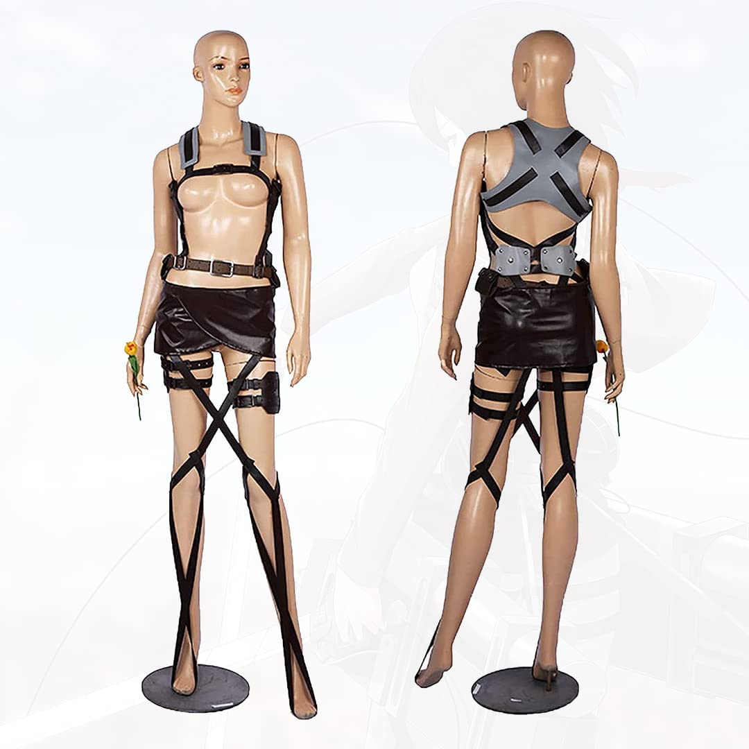 Buy Aot Cosplay Harness Belt Shingeki no Kyojin Belt Strap Set Anime PU Leather Recon Corps Belt