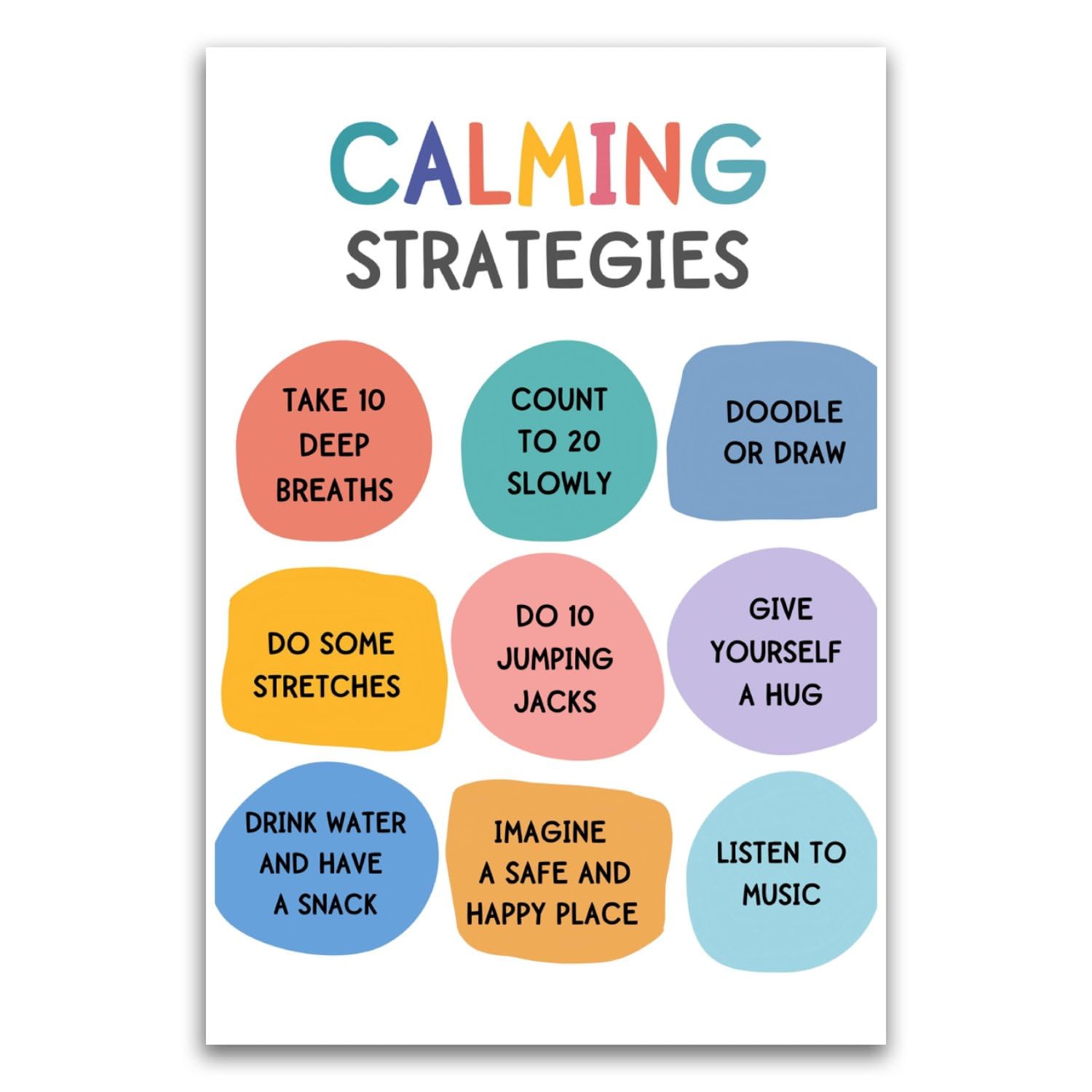 Amazon.com: Calming Strategies Poster - Classroom Poster For Teachers Therapy Grade School Highschool - 12 x 18 Inch Unframed Poster - Premium Poster On 100lb Gloss Paper - Printed In The USA FHJP1442: Posters & Prints amazon-com-calming-strategies-poster-classroom-poster-for-teachers-therapy-grade-school-highschool-12-x-18-inch-unframed-poster-premium-poster-on-100lb-gloss-paper-printed-in-the-usa-fhjp1442-posters-prints