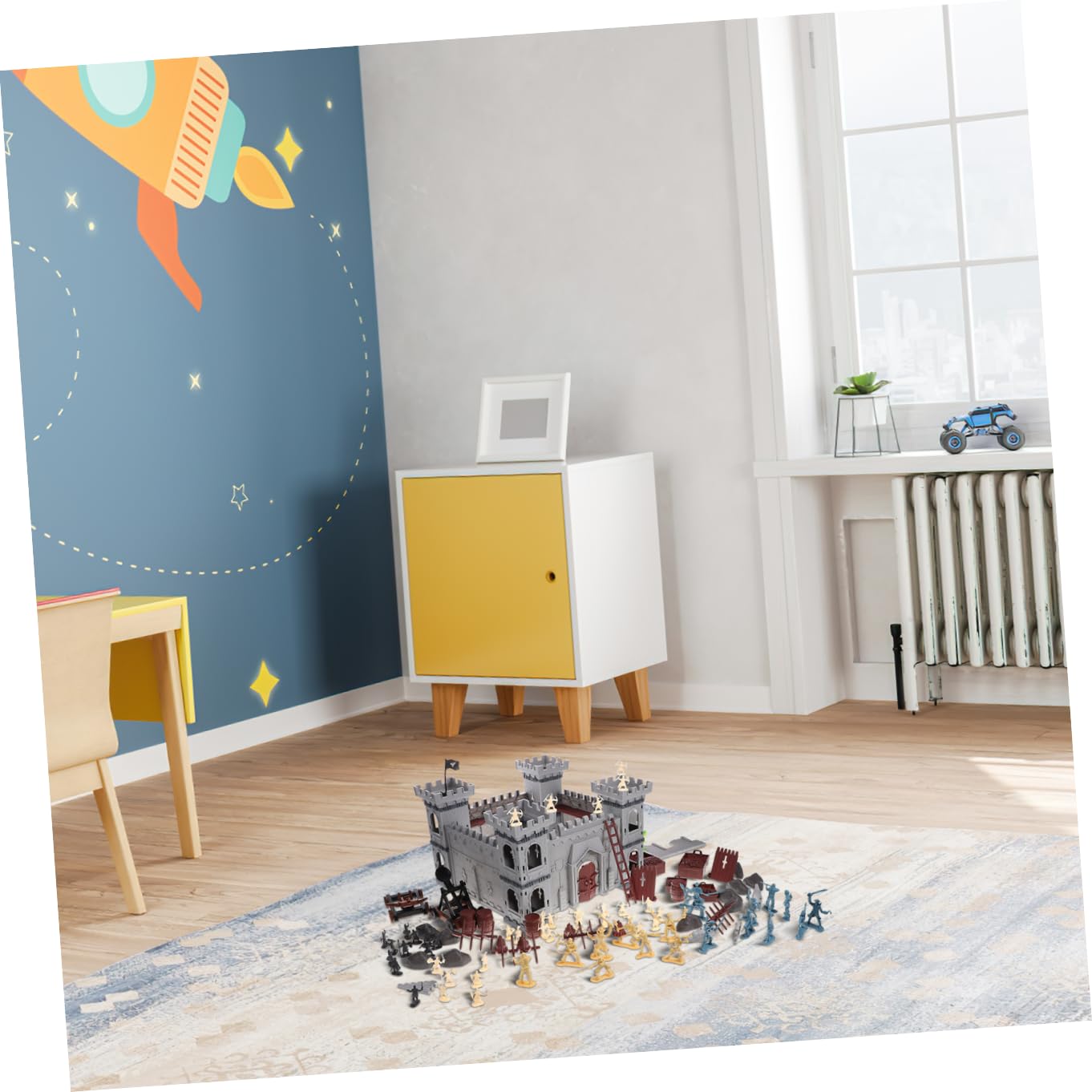 Set Castello Assemblabile Pirata 310 Pezzi Giocattolo | Figure Decorative ed Educative, Stile Piratesco, Borsa, per Compleanni e Natale