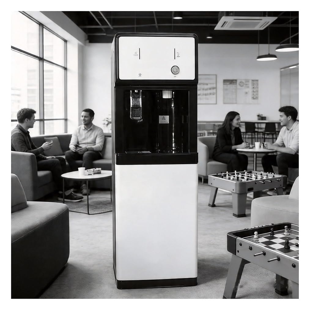 Refrigeratore D'acqua Alimentato Dalla Rete Idrica, Distributore Acqua fredda a Colonnina, Fontana d'acqua per Casa, Ufficio, caffè, Bar, Dormitorio