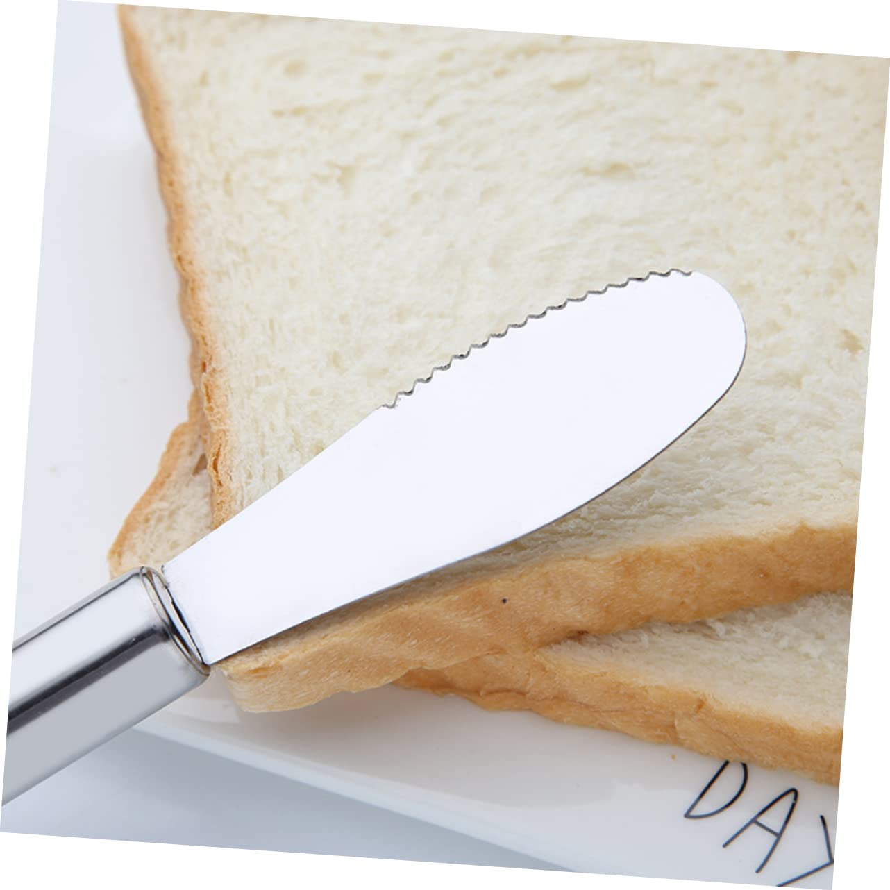 PRETYZOOM 2pcs Stainless Steel Butter Knife Spreader for Cake Frosting Jam Cheese Baking