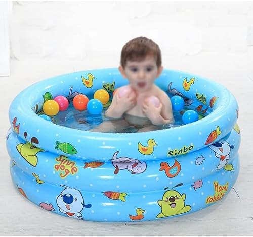 Miniatura 5 de Piscina familiar inflable inflable de 3 anillos, juego rápido sobre el suelo, piscina inflable redonda de 51.1 pulgadas para piscinas al aire libre