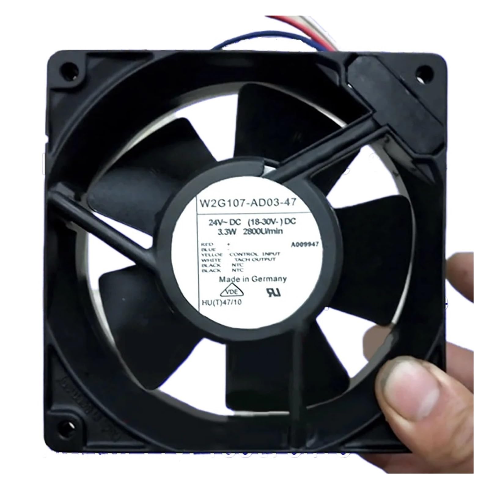 EAHWCXSD W2G107-AD03-47 DC24V 3.3W Cooling Fan 12738 127 * 127 * 38MM