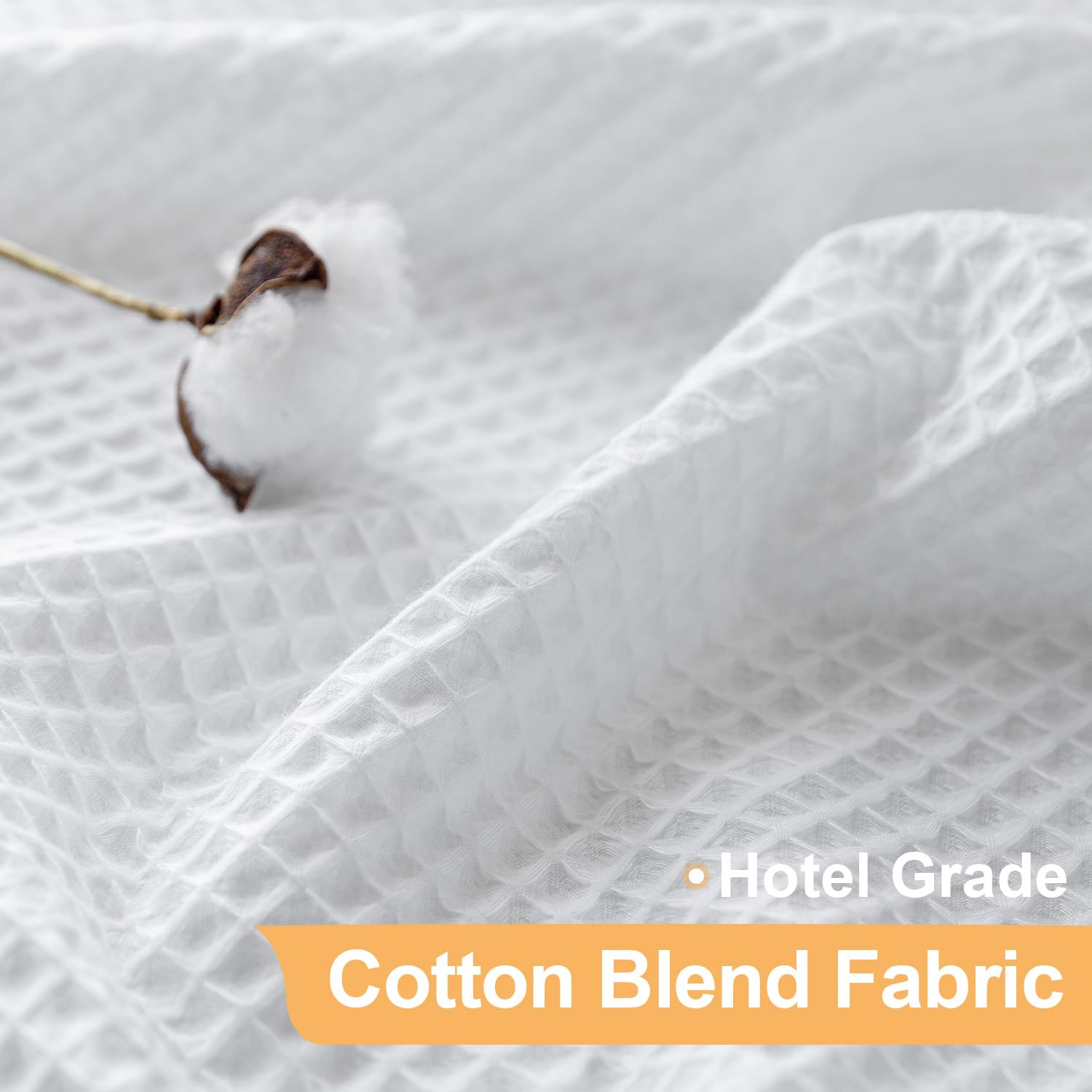 River Dream Rideau de Douche sans Crochets de qualité hôtelière avec Doublure à Clipser, Hydrofuge, Lavable en Machine (Blanc, 180,3 x 218,4 cm (l x L)