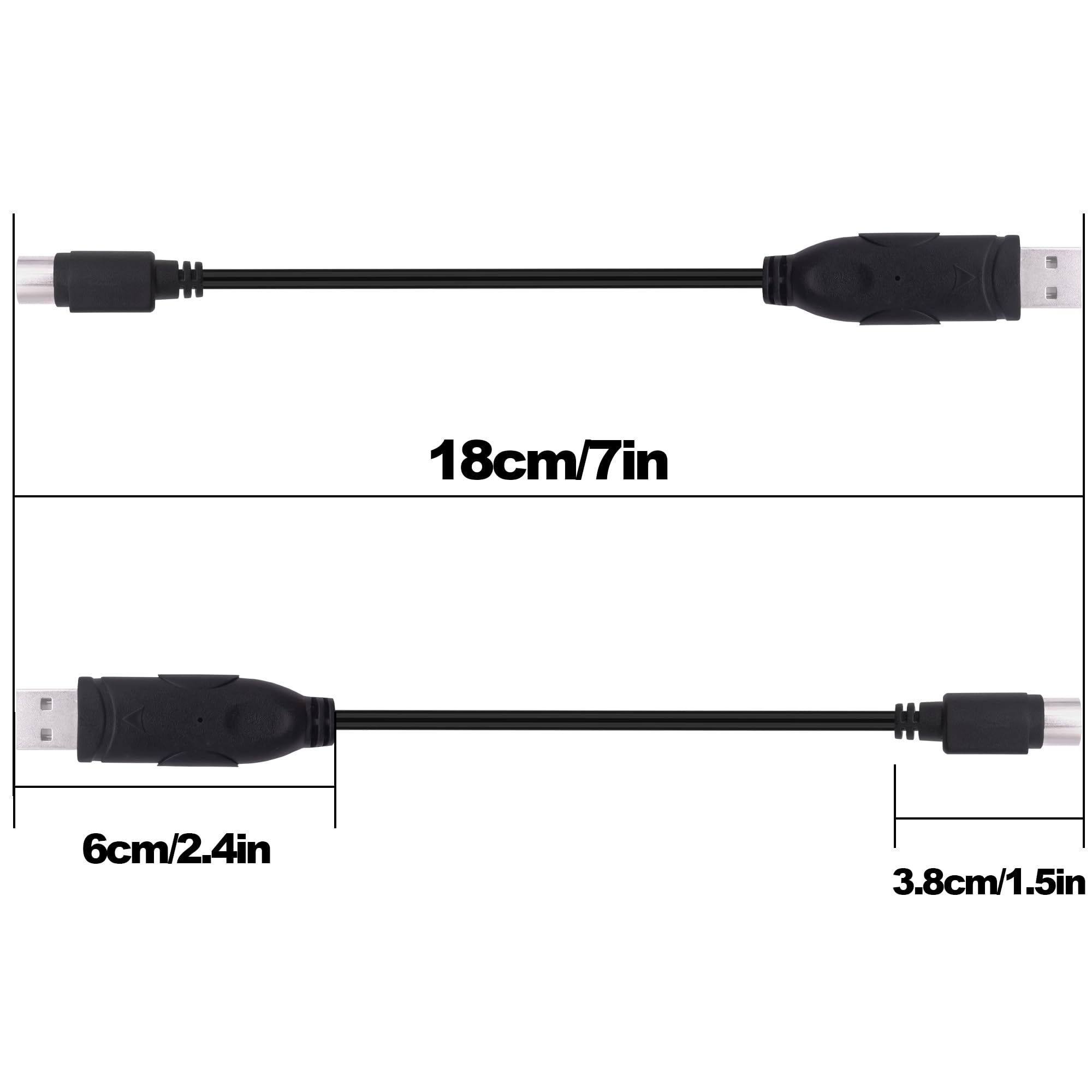 YARCHONN Adattatore USB A PS/2 – 2 Pezzi, 18 Cm, Per Tastiera E Mouse PS2 Su USB - 4