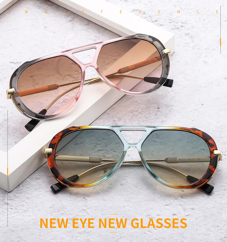 Panther Aviator Sunglasses Trendy Retro Pilot Sun Glasses for Men UV Blocking2