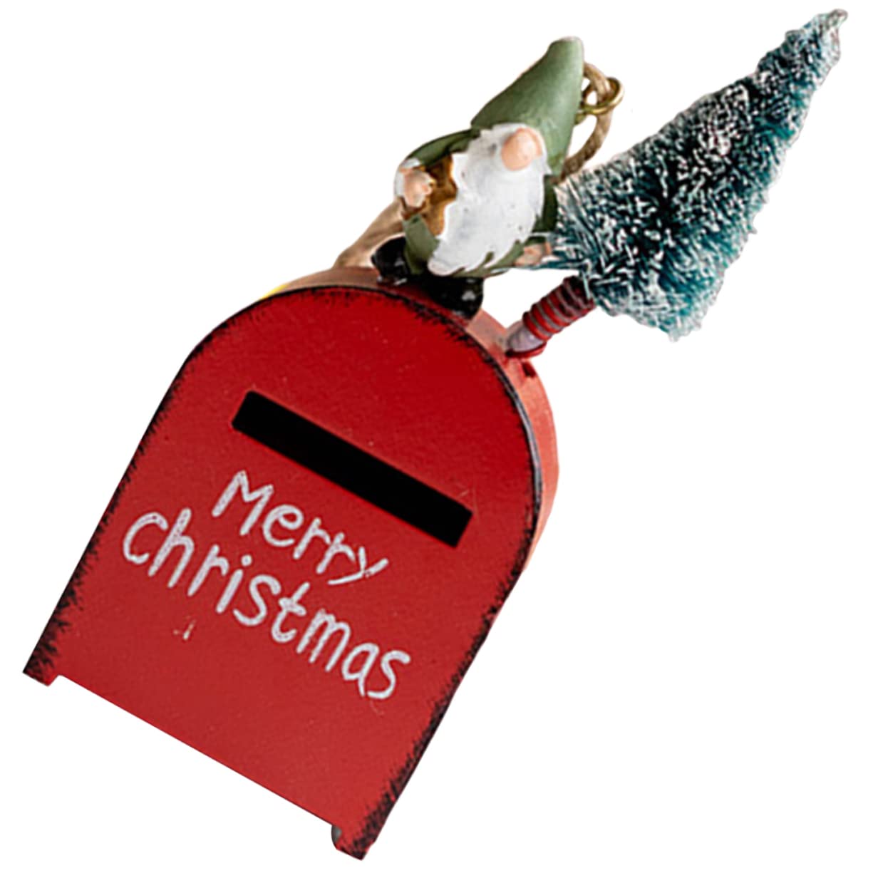 UTHCLO Unique Xmas Tree Ornament Mailbox Pendant Christmas Decorations for Letter Box