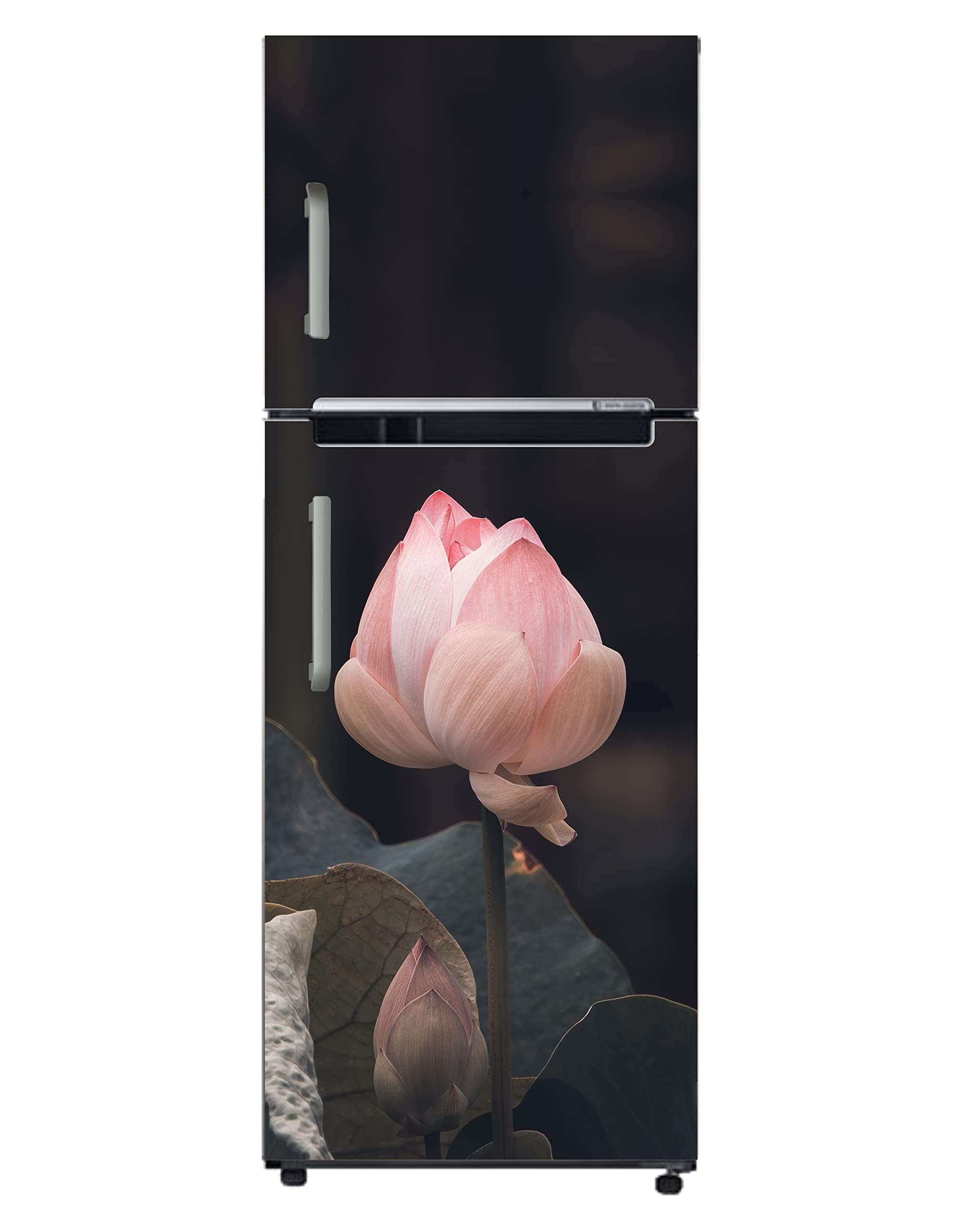 design decor Pink Flower Fridge Door Sticker Wallpaper Double Door Refrigerators 24x60inch Sticker for Wall, Fridge, Window or Furniture (B0BN3XQT8X) Amazon Price History, Amazon Price Tracker