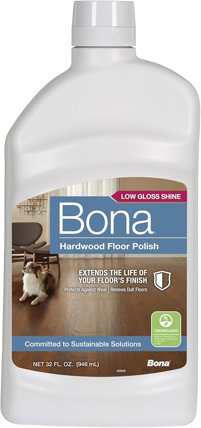 Amazon.com: Bona Hardwood Floor Polish - 32 fl oz - Low Gloss Shine ...