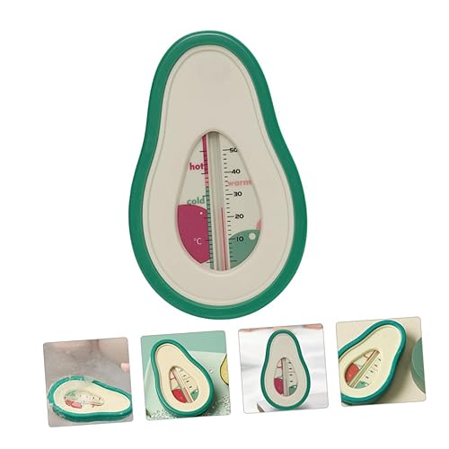 Miniatura 6 de BESPORTBLE Termómetro flotante de baño de aguacate para bañera y piscina con pantalla de temperatura, divertido diseño flotante para baño de agua y