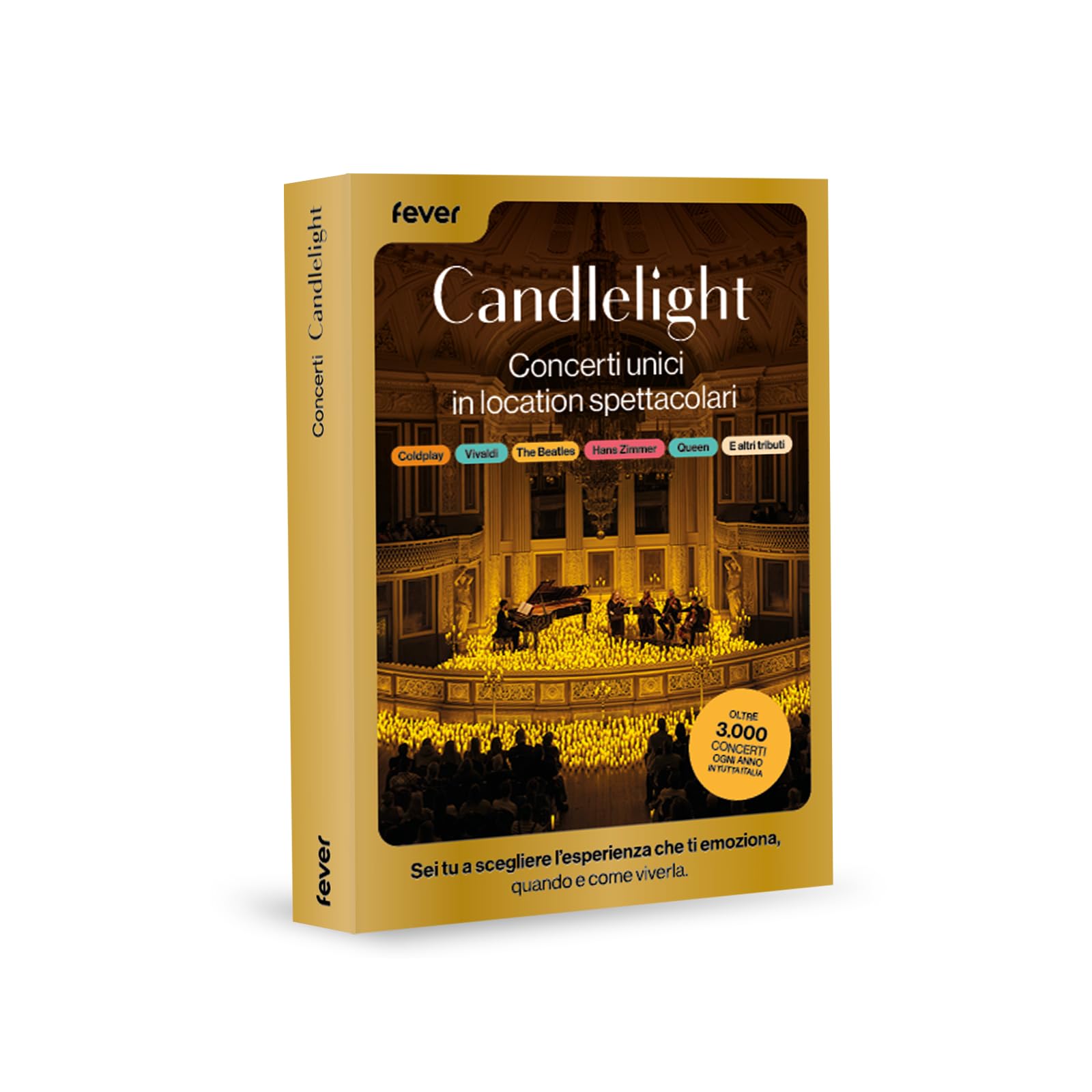 JungleGift Candlelight - Cofanetto Regalo - Concerti Unici in Location Spettacolari - Oltre 3.000 Esperienze, Validità 2 Anni
