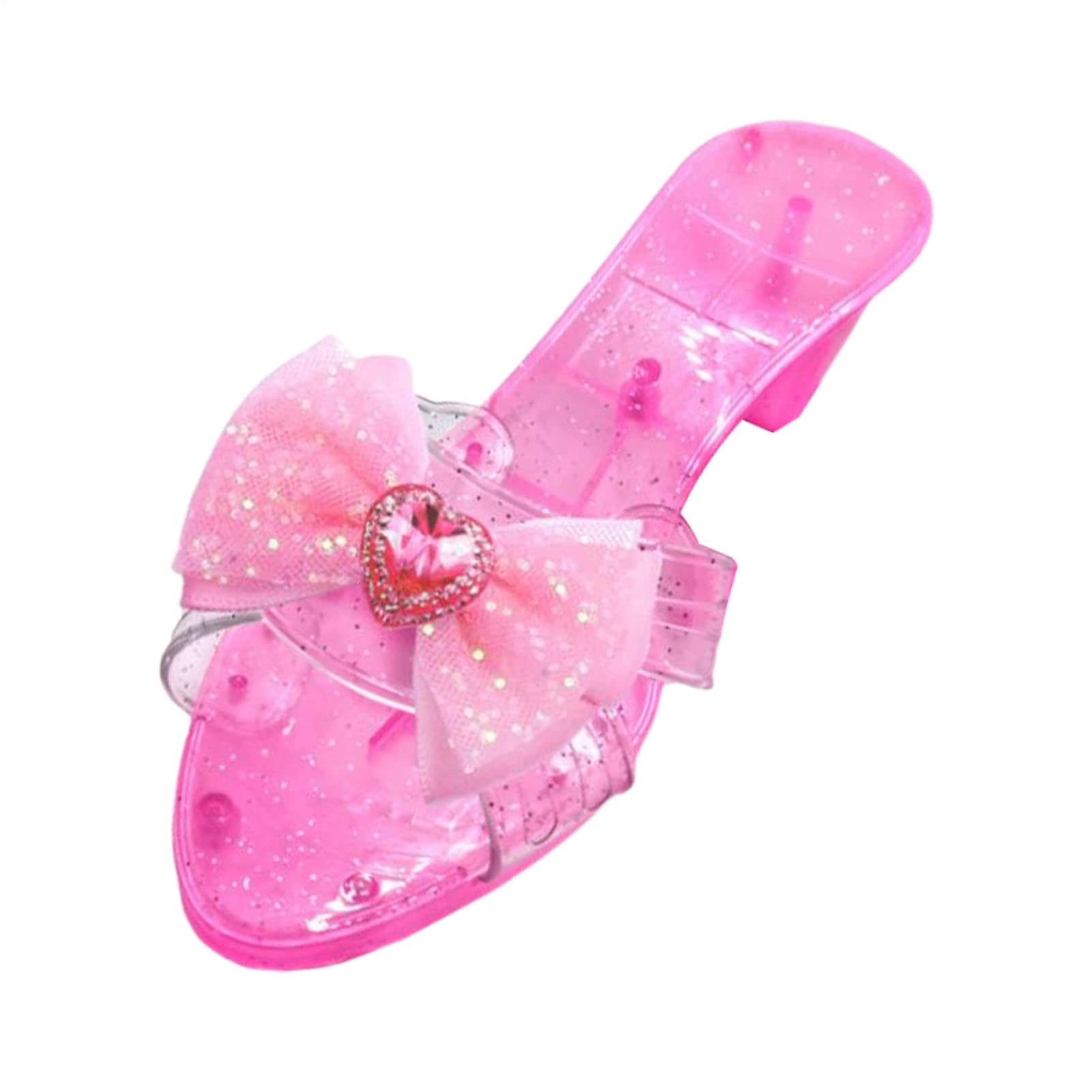 Prinzessinnen Schuhe Für Kinder 4-6 Mädchen Glitzer Prinzessin Absatz Schuhe Sandalen Pumps 1 Paar Kostüm Absätze Für Kostümbegeisterte Bühne Familienfotos Feiertagsveranstalter Maskenbälle