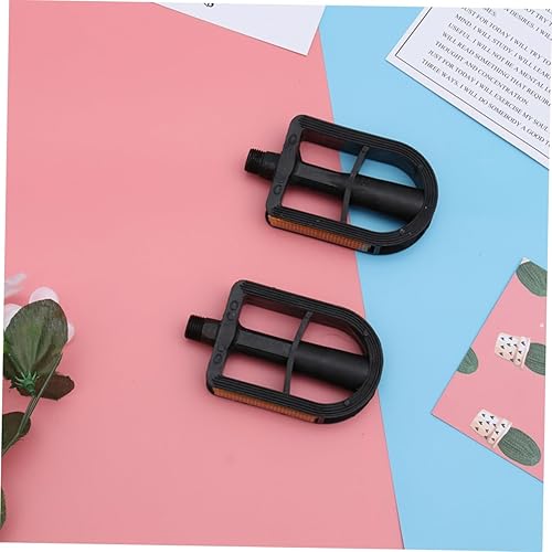 Miniatura 4 de CLISPEED 2 unids Niños Ciclismo Pedal Niños Pedales Bicicleta para Niños Pedales MTB Niños Cleats Kids'+Bicicletas Accesorios Balanceo Férula Negro