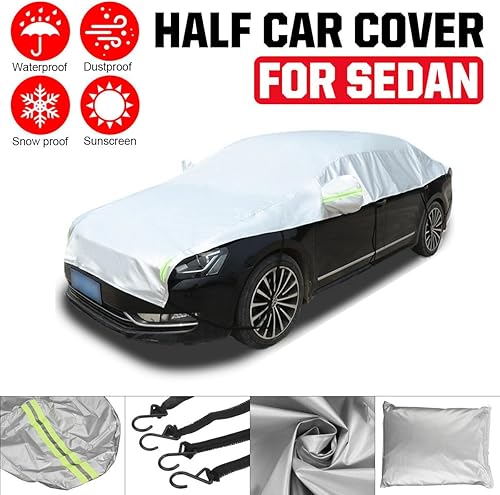 Miniatura 10 de Cubierta para todo tipo de clima, cubierta de nieve para parabrisas de invierno, para nieve y hielo, cubierta de automóvil, protección solar,