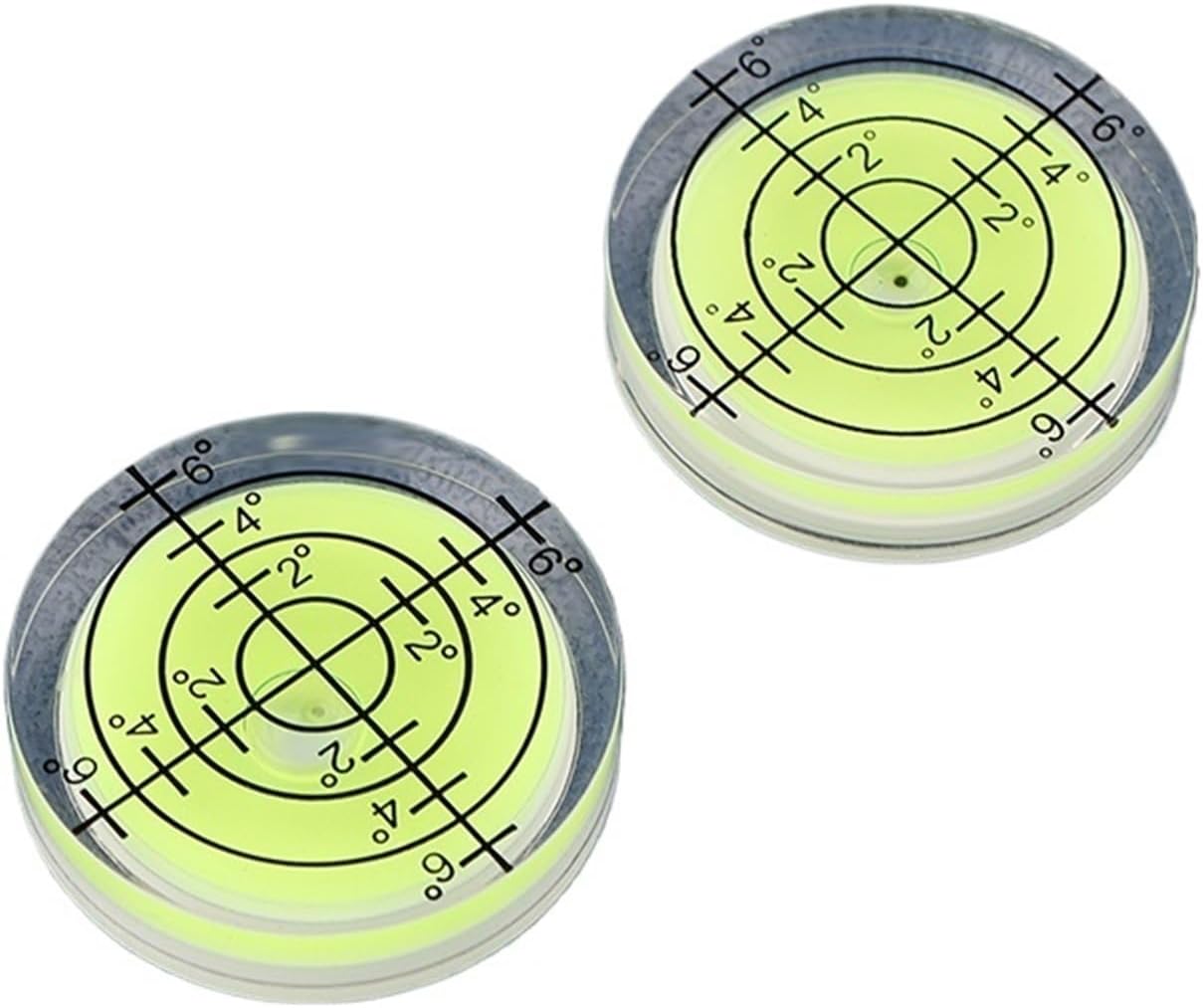 2pcs 32mm Acrylic Spirit-Bubble Level Surface Degree Marking Level Round Measuring Meter For Construction Manual Tools Parts(A3)