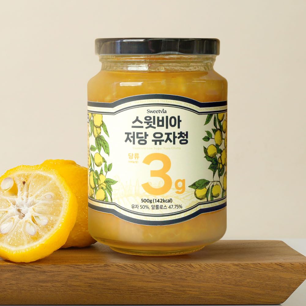 Amazon.com: SWEETVIA Zero Sugar Yuzu Citron Tea 500g | Korean