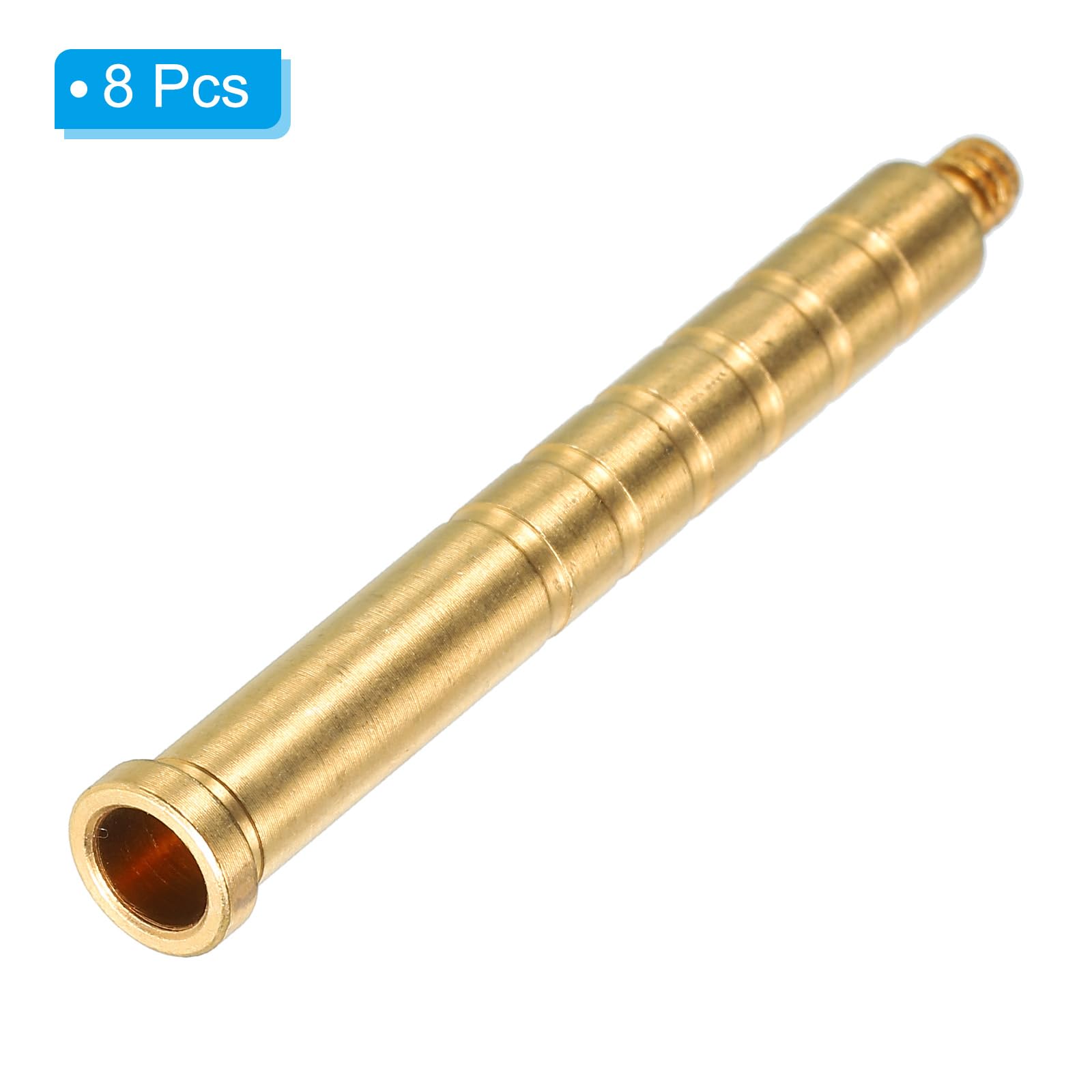 PATIKIL 150 Grain Archery Arrow Brass Insert, 8 Packs Insert Screw Copper Brass Arrow for .244/6.2mm Carbon Arrows - Image 3